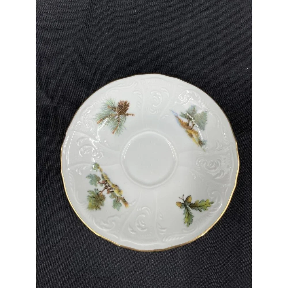 Bernadotte Czech Republic Wilddlife‎ Pheasant Espresso Demitasse Cup and Saucer